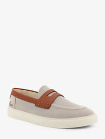 Dior Men's Chester Dioriviera Canvas and Leather Loafers Brown