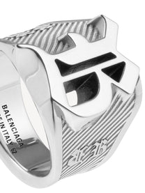 Balenciaga Unisex Chevalier Melrose Ring Silver