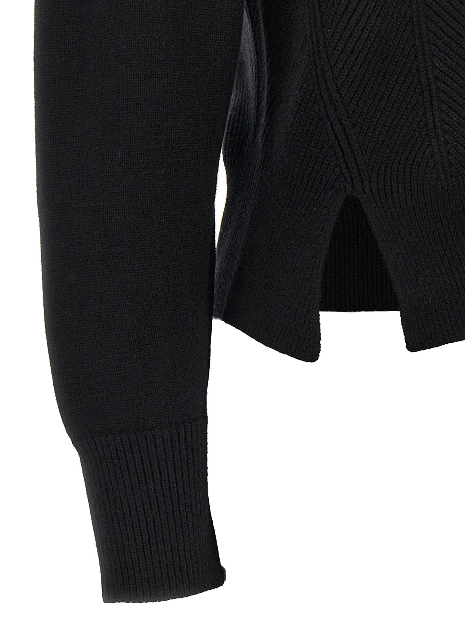 Alexander McQueen Chevron Corset Sweater Black