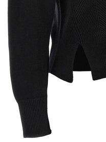 Alexander McQueen Chevron Corset Sweater Black