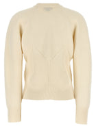 Alexander McQueen Chevron Corset Sweater White, view 2