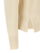 Alexander McQueen Chevron Corset Sweater White, view 4