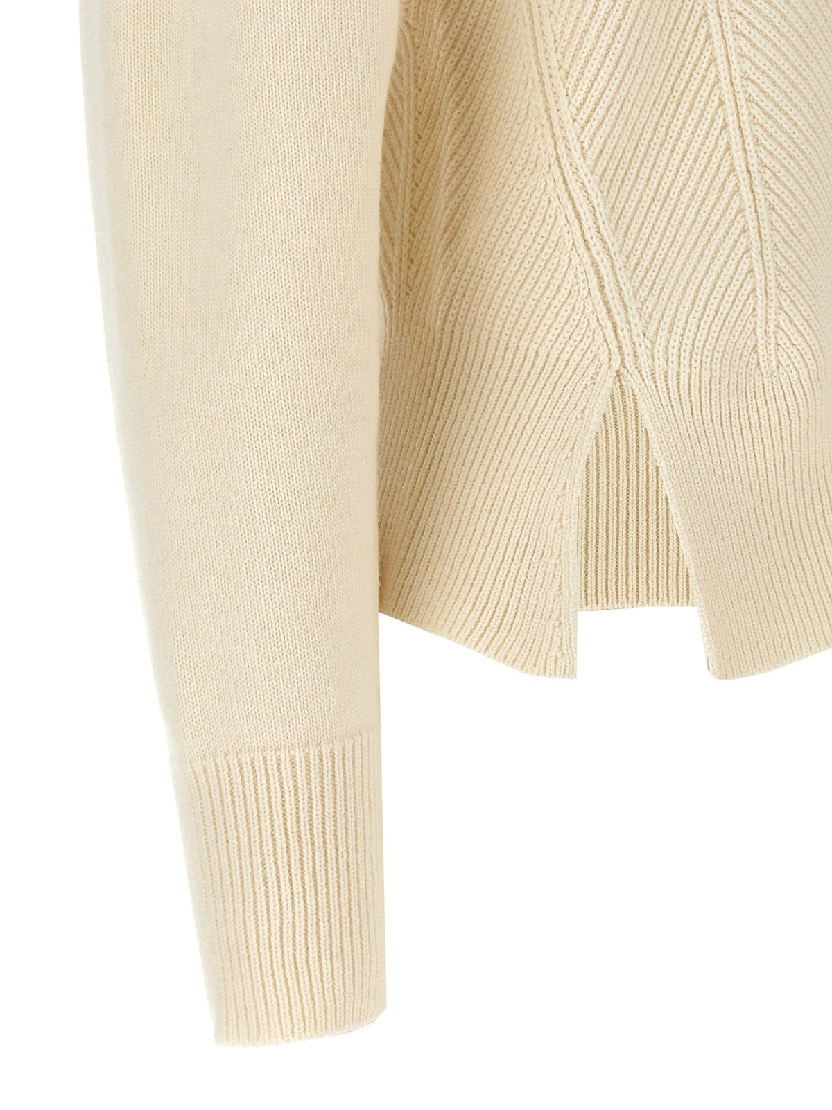 Alexander McQueen Chevron Corset Sweater White, view 4