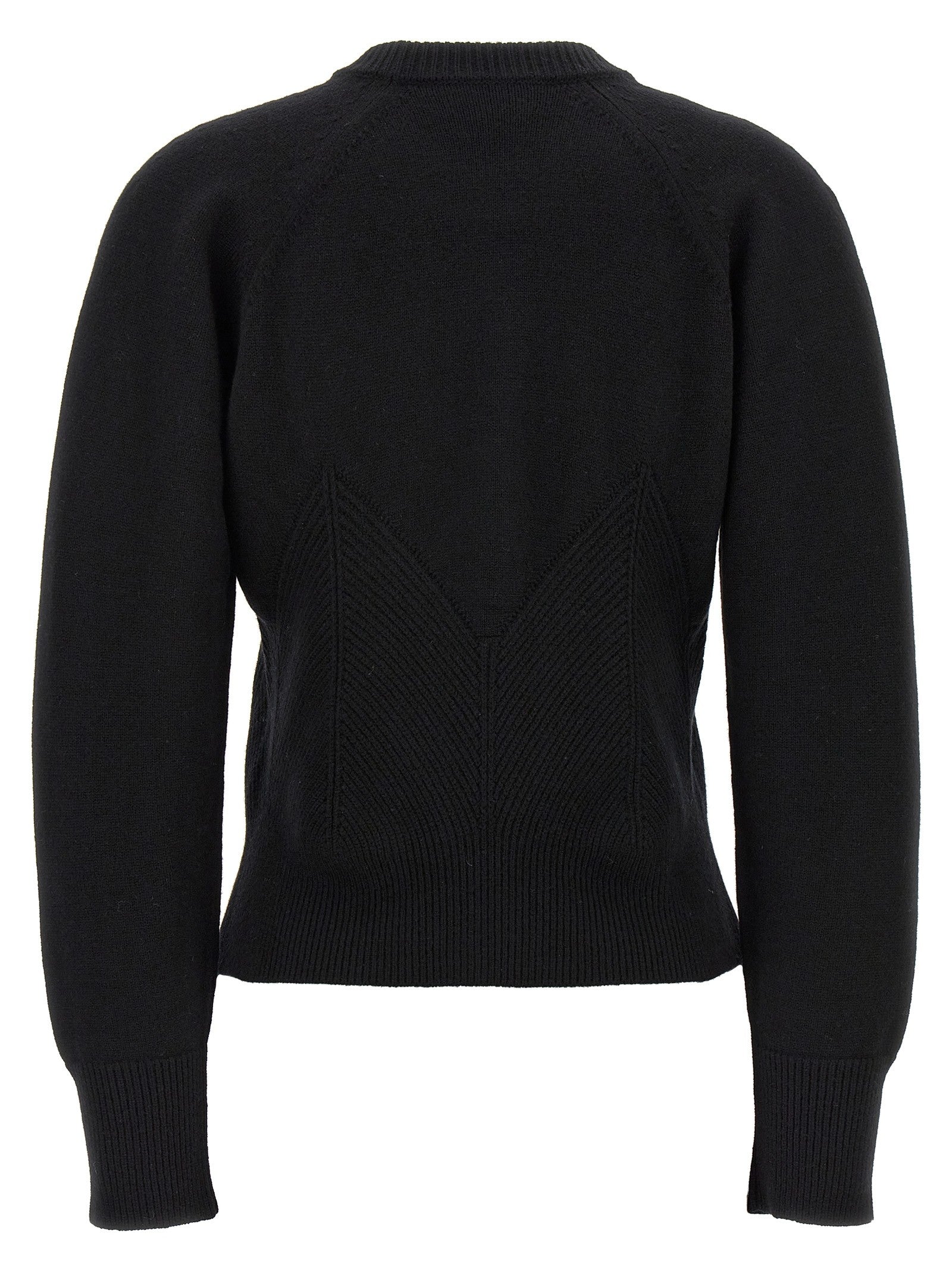 Alexander McQueen Chevron Corset Sweater Black