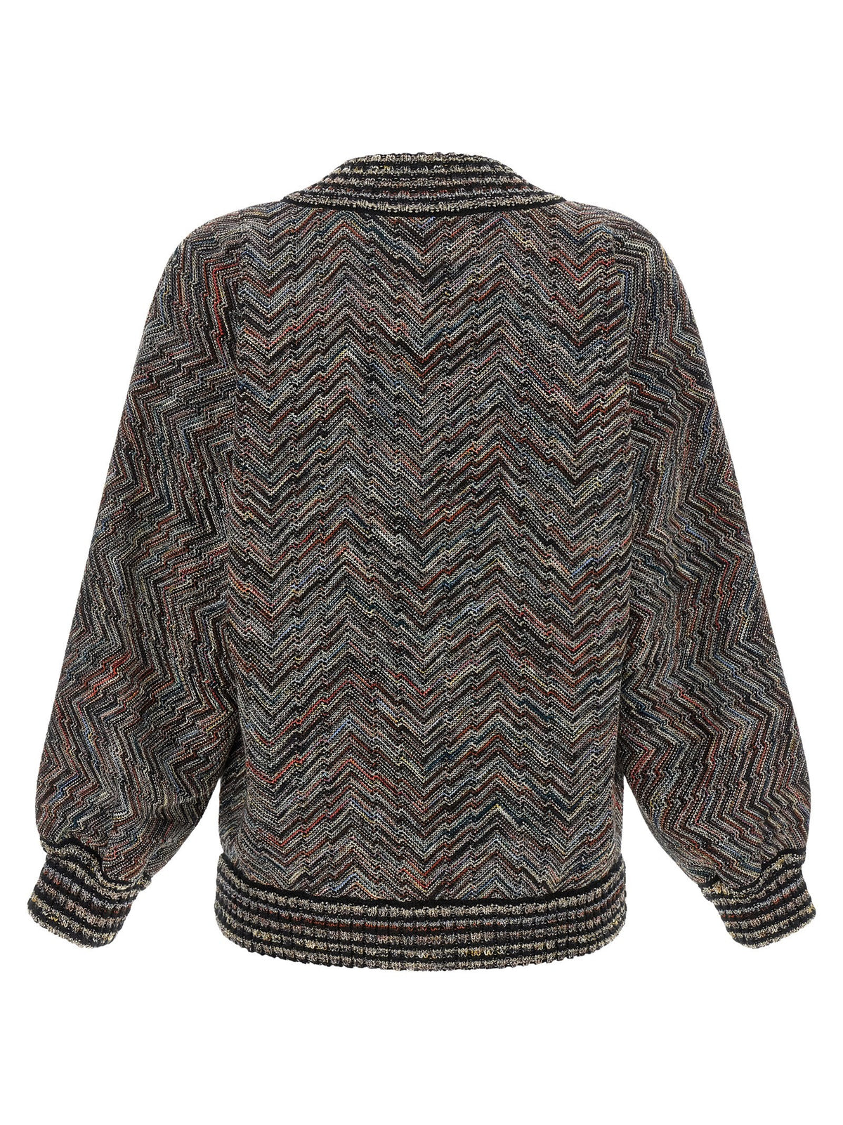 Missoni Chevron Knit Bomber Jacket Gold