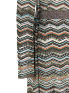 Missoni Chevron Lamé Cardigan Gold, view 4