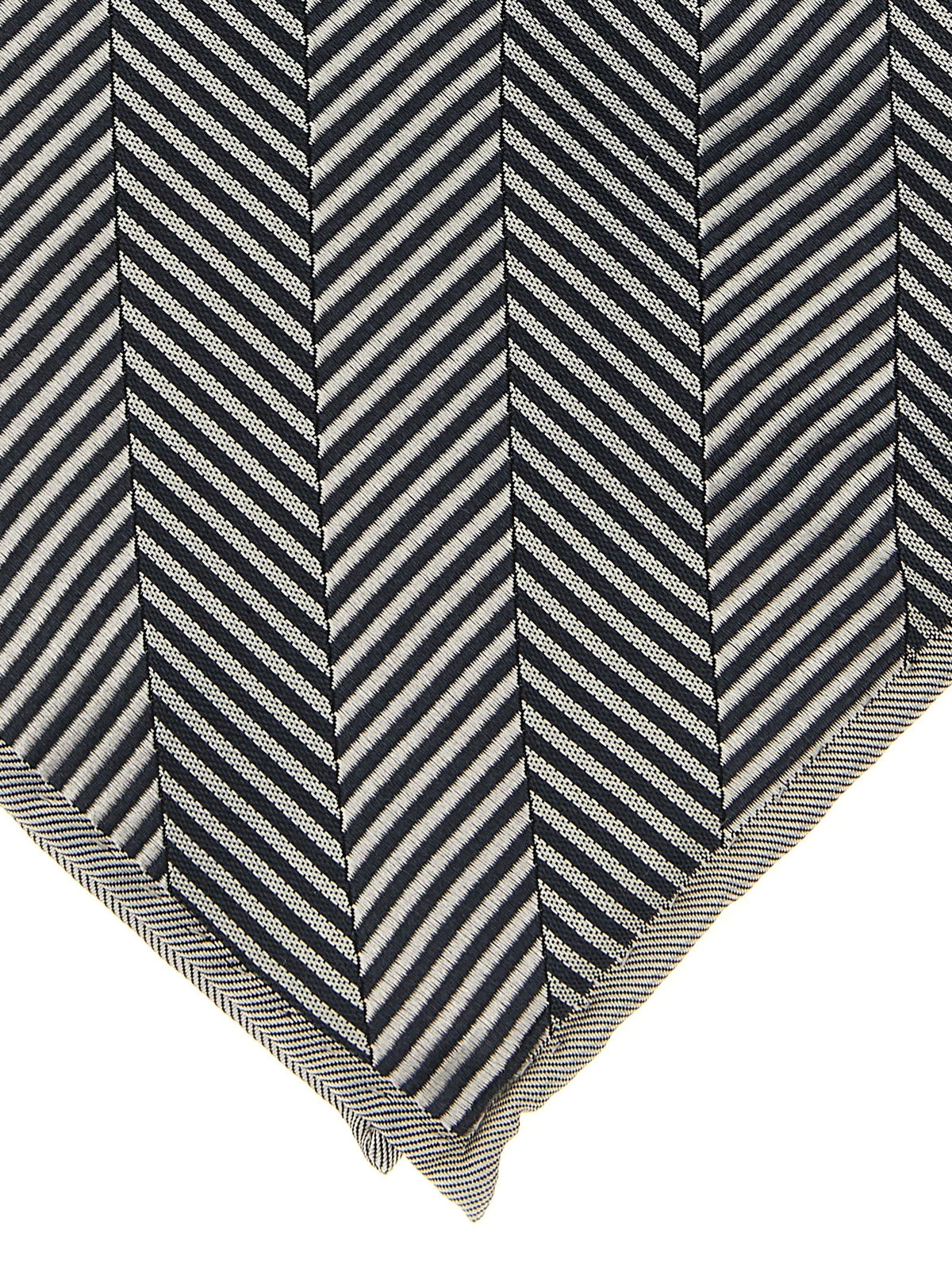 Brunello Cucinelli Chevron Pocket Clutch Grey