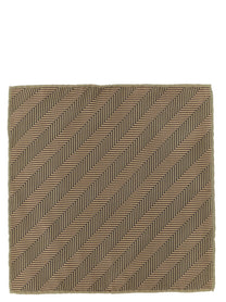 Brunello Cucinelli Chevron Pocket Clutch Beige
