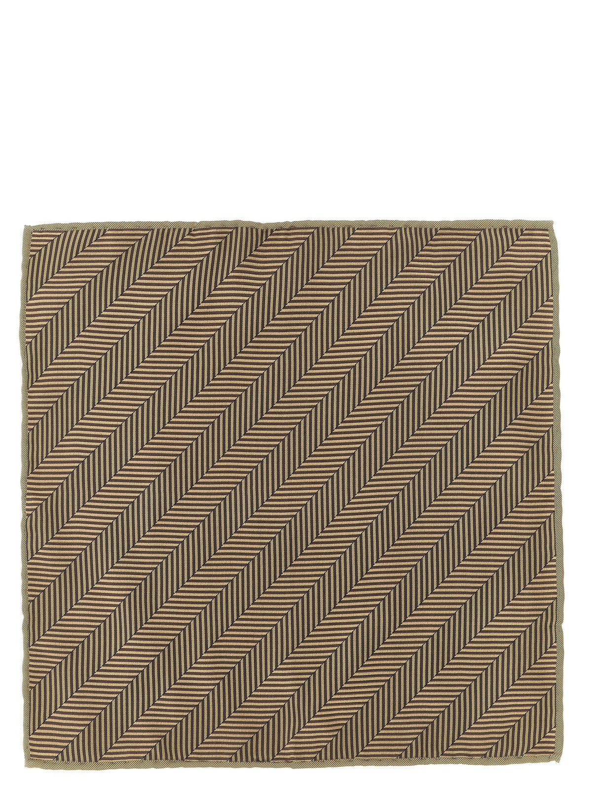 Brunello Cucinelli Chevron Pocket Clutch Beige