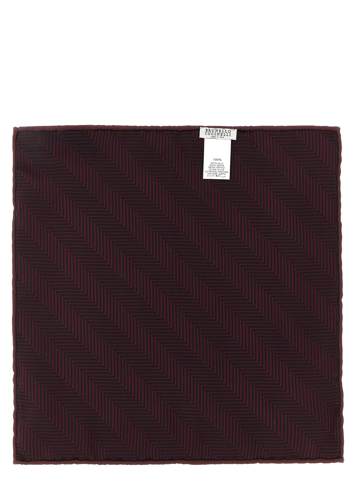 Brunello Cucinelli Chevron Pocket Clutch Red, view 2