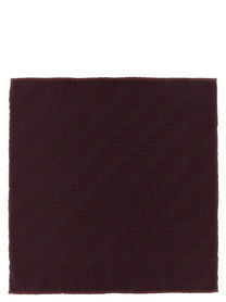 Brunello Cucinelli Chevron Pocket Clutch Red