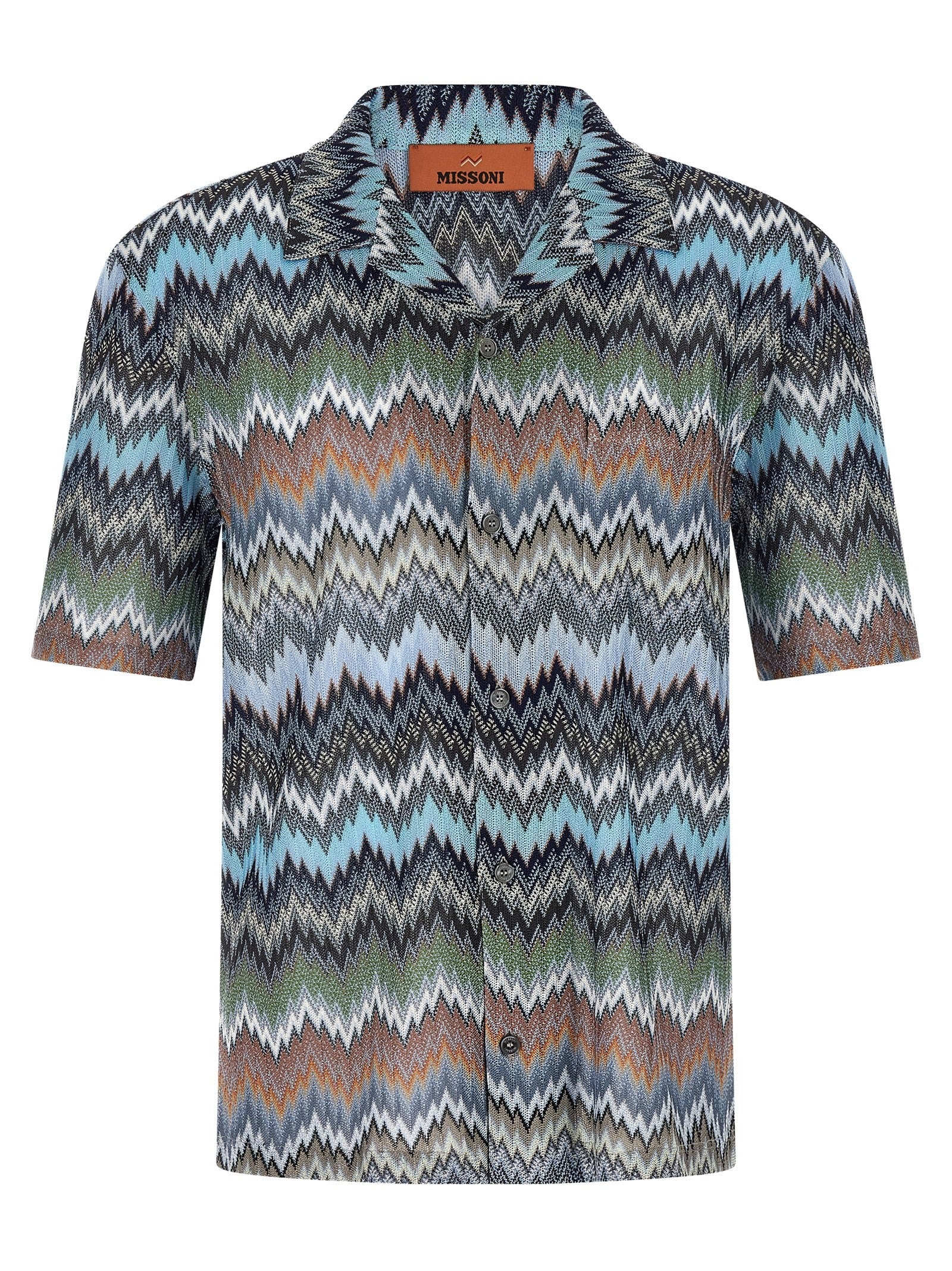 Missoni Chevron Snake Shirt Gold
