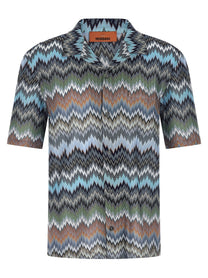 Missoni Chevron Snake Shirt Gold