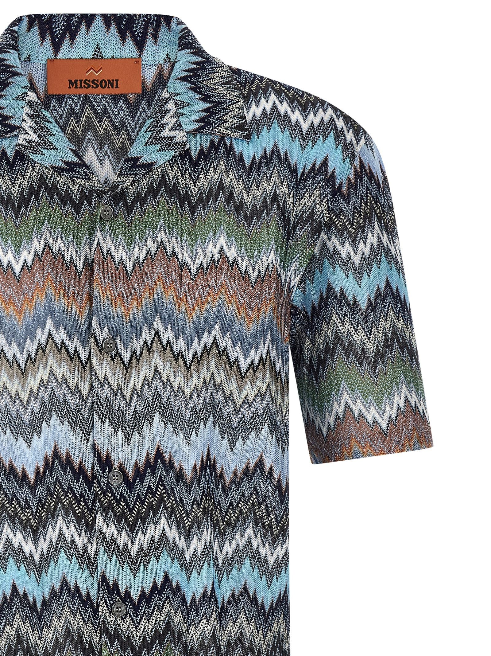 Missoni Chevron Snake Shirt Gold
