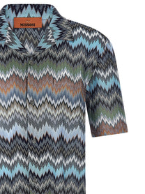 Missoni Chevron Snake Shirt Gold