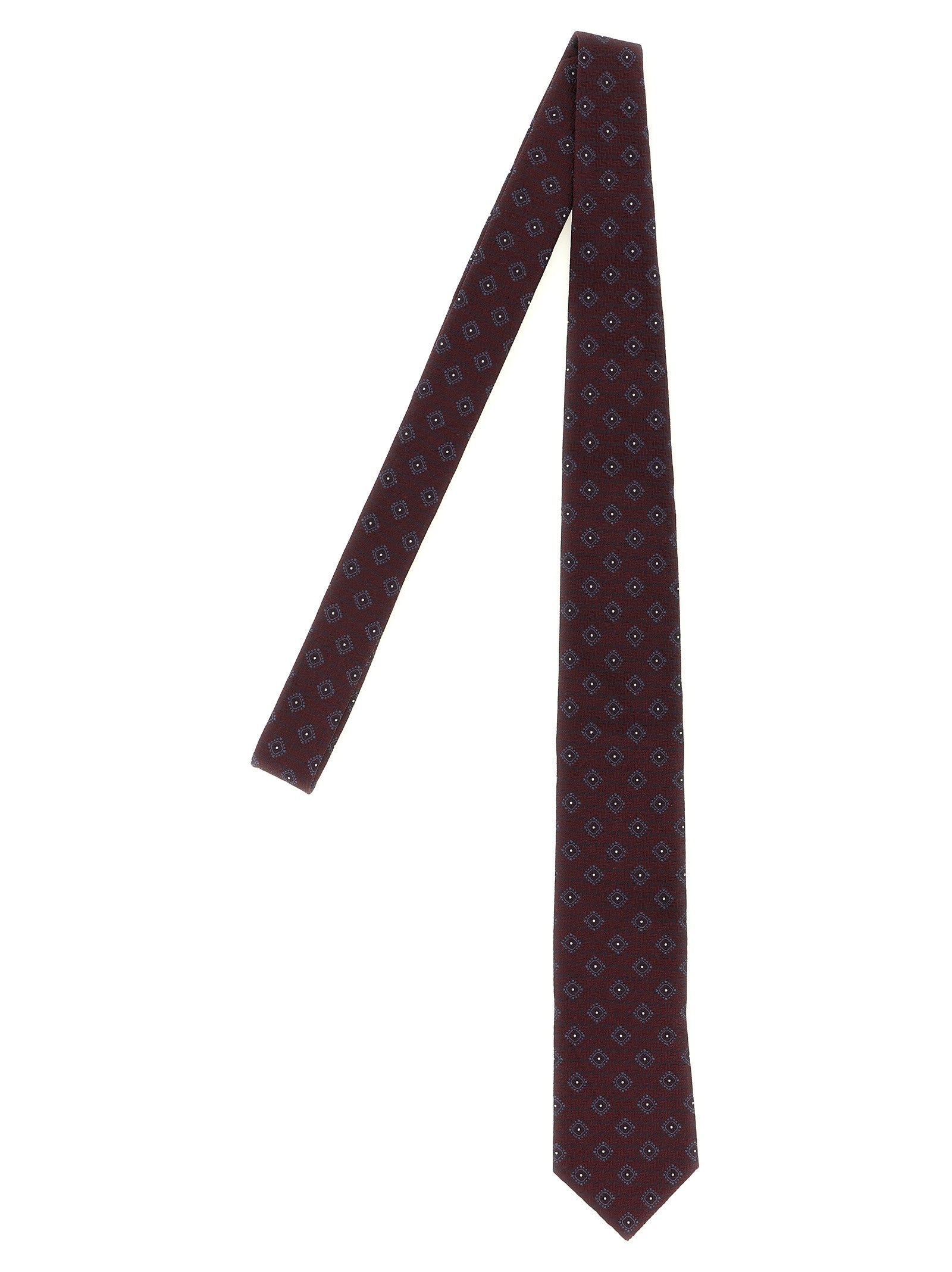 Brunello Cucinelli Chevron Tie Red