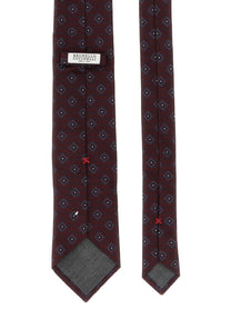 Brunello Cucinelli Chevron Tie Red