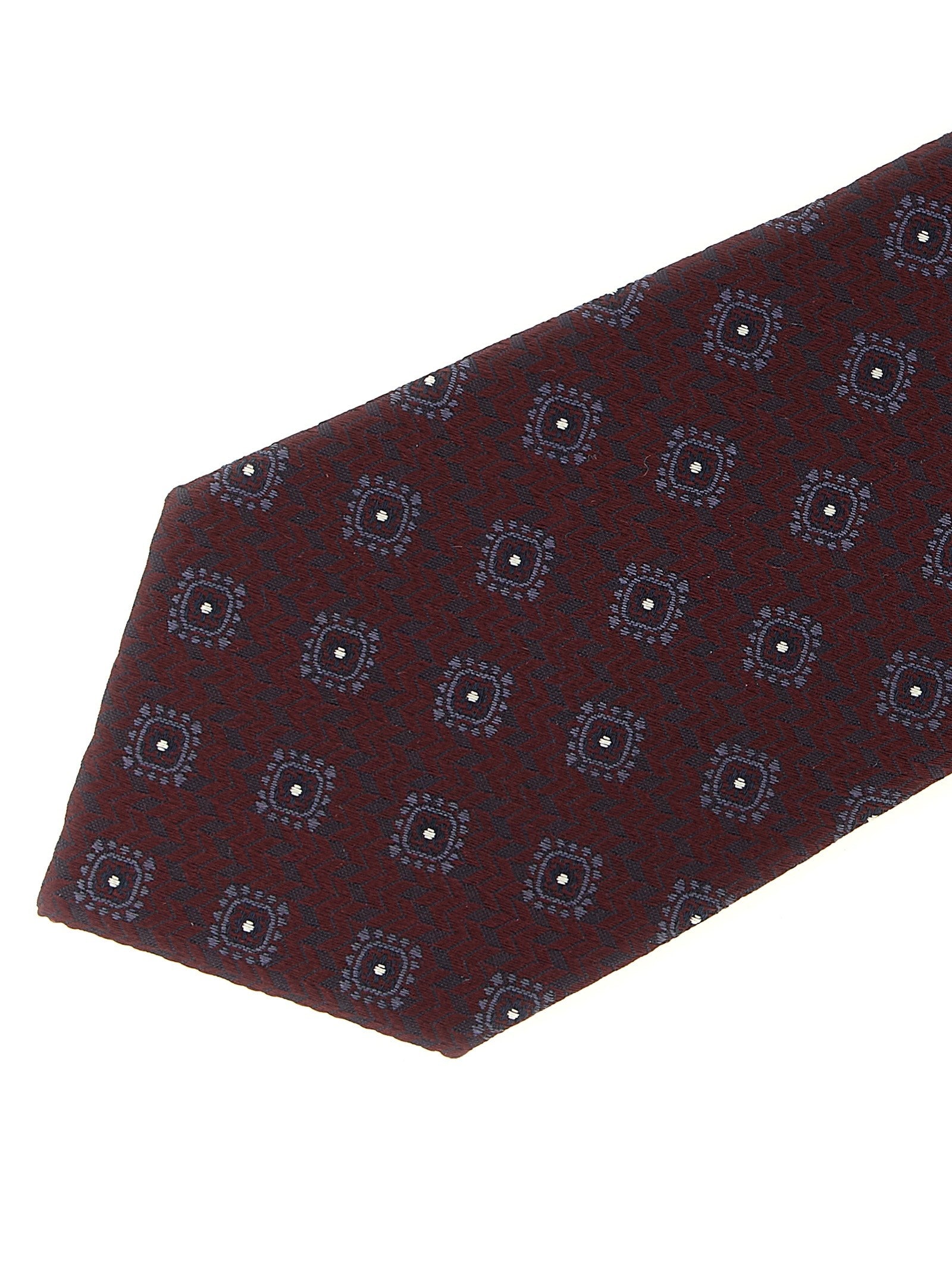 Brunello Cucinelli Chevron Tie Red