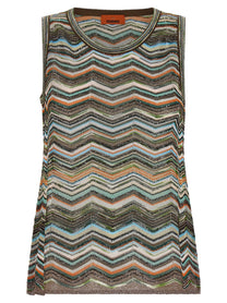 Missoni Chevron Workmanship Top Gold