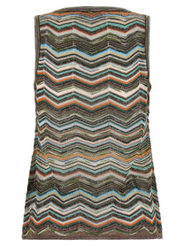 Missoni Chevron Workmanship Top Gold