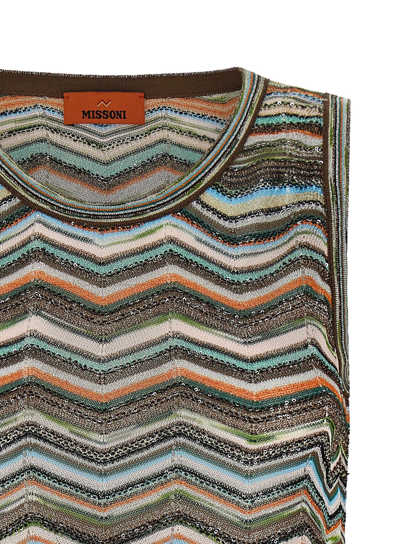 Missoni Chevron Workmanship Top Gold
