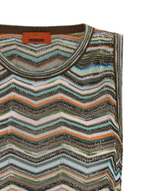 Missoni Chevron Workmanship Top Gold