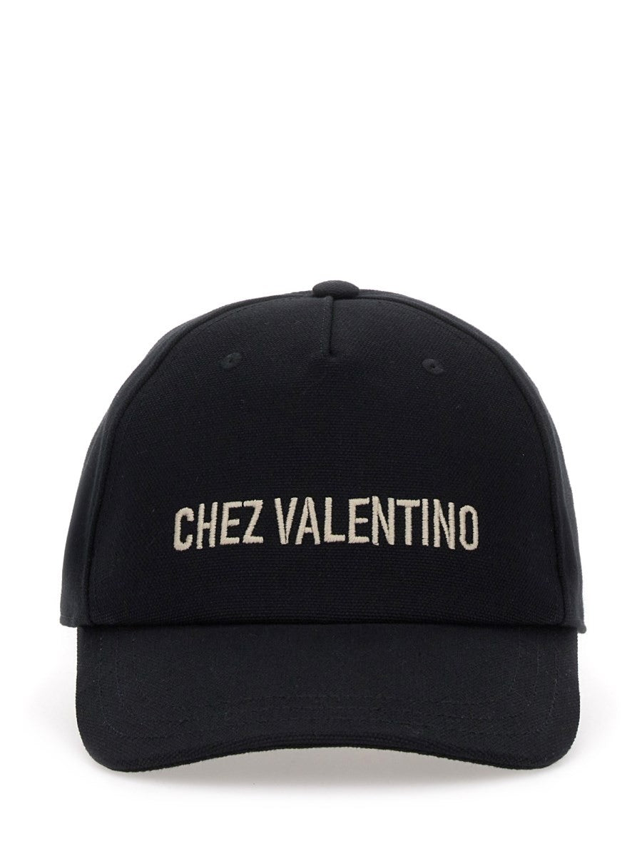 Valentino Men's Chez Valentine Baseball Hat Black