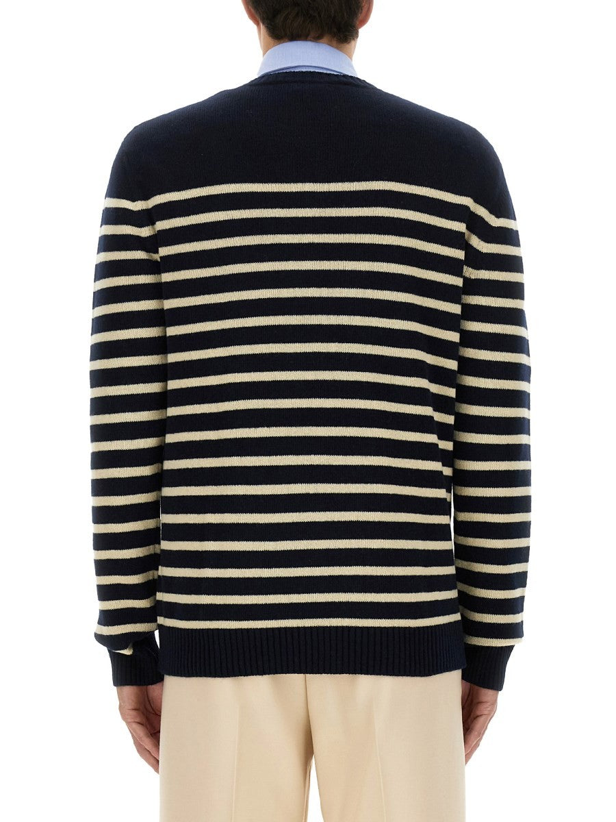 Valentino Men's Chez Valentine Wool Sweater Blue