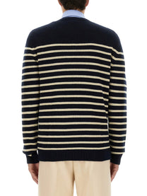 Valentino Men's Chez Valentine Wool Sweater Blue