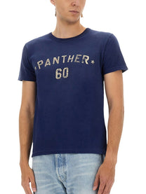 Valentino Men's Chez Valentino Print and Patch Shirt Blue