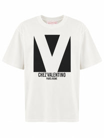 Valentino Women's Chez Valentino Print Shirt White