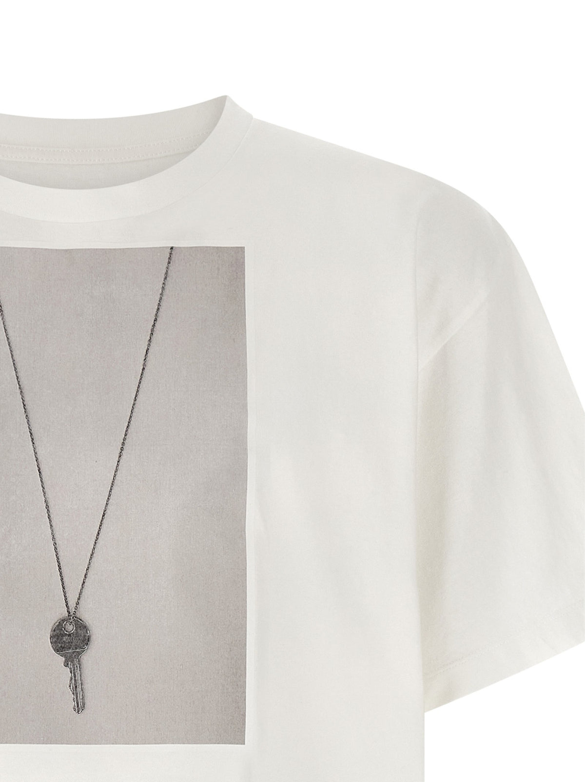 MM6 Maison Margiela Chiave Print Shirt White, view 3
