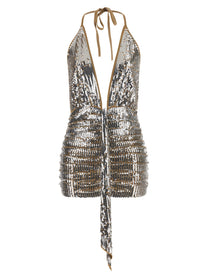 Dsquared2 Chic Night Dress Silver