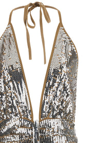 Dsquared2 Chic Night Dress Silver