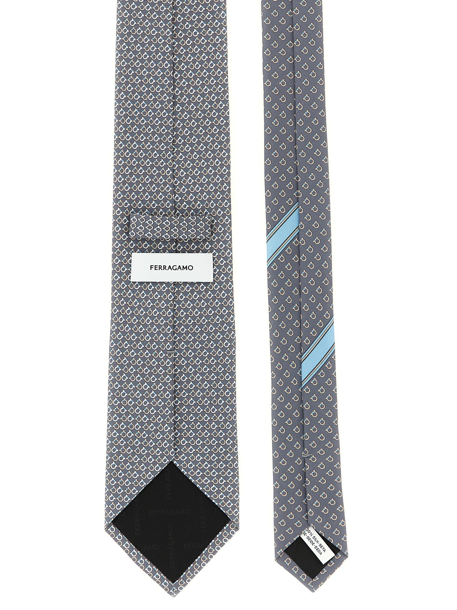 Ferragamo Chicca Tie Grey