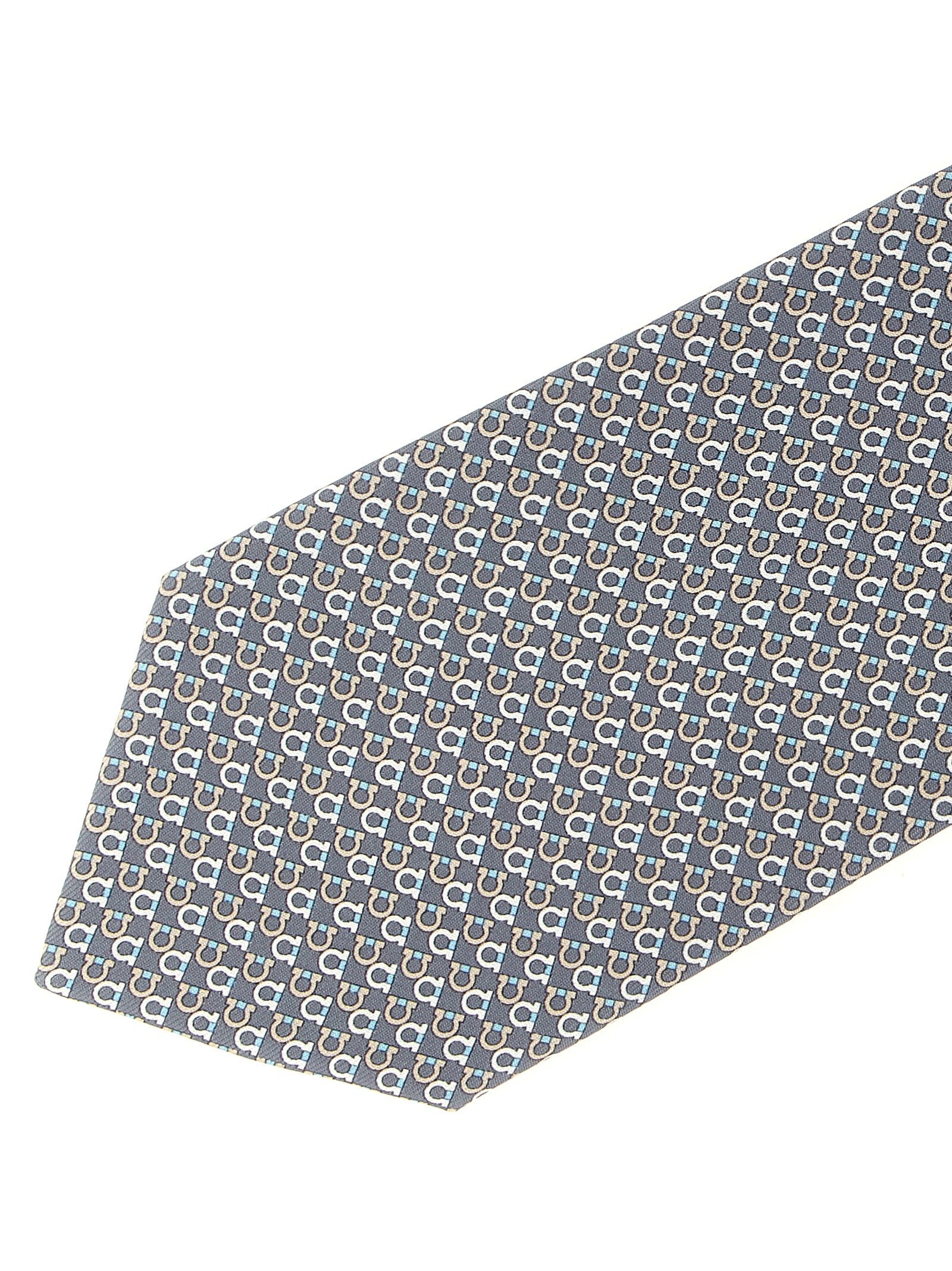 Ferragamo Chicca Tie Grey