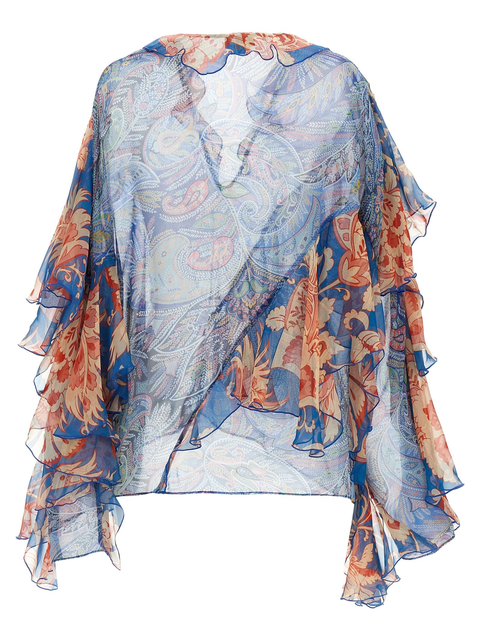 ETRO Chiffon Blouse Blue