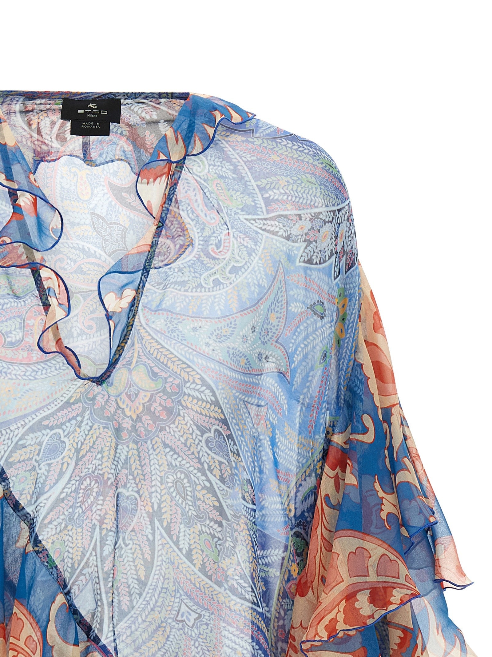 ETRO Chiffon Blouse Blue