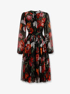 Dolce &amp; Gabbana Women's Chiffon Dress Black, view 2