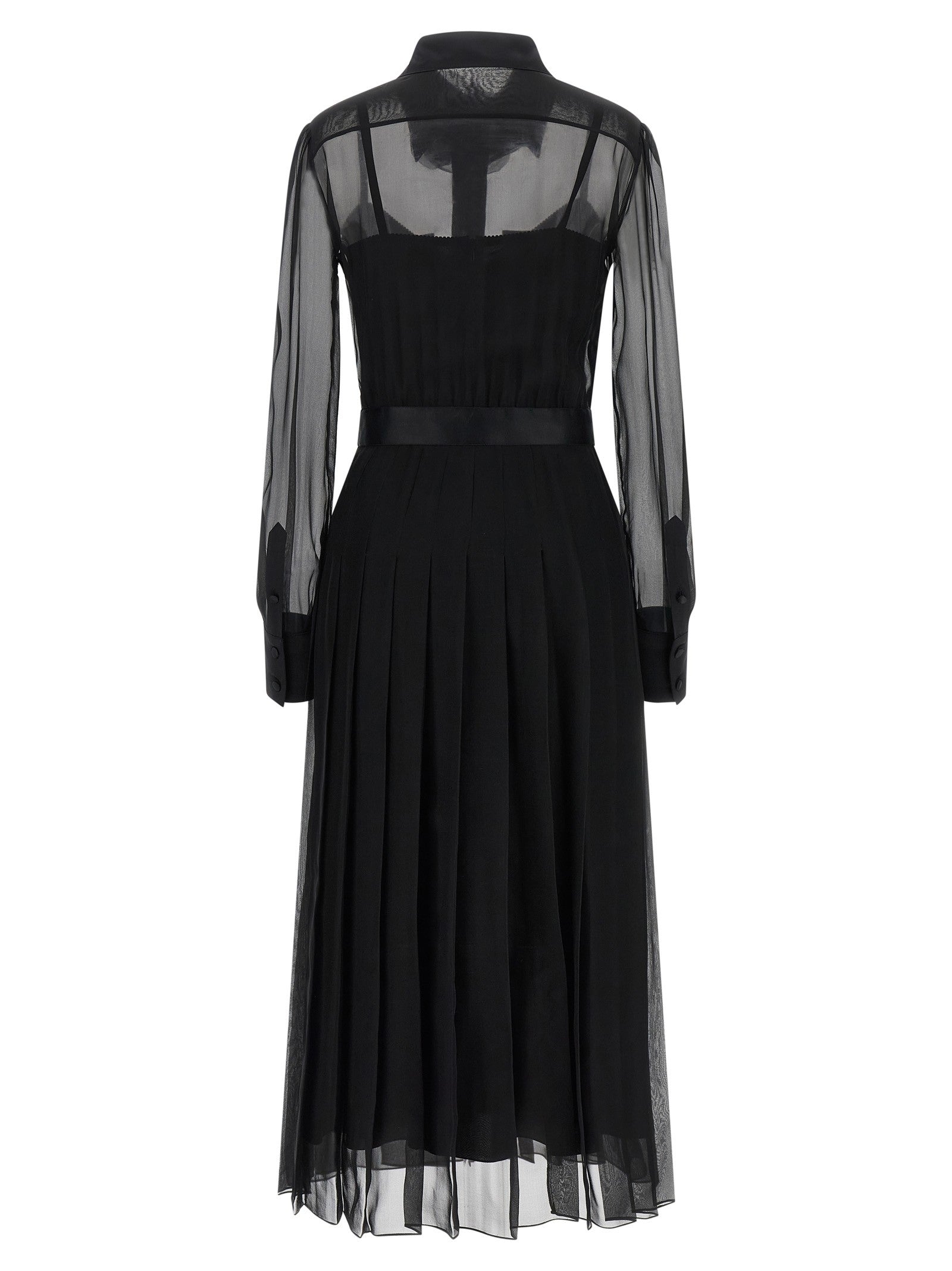 Dolce &amp; Gabbana Chiffon Dress Black