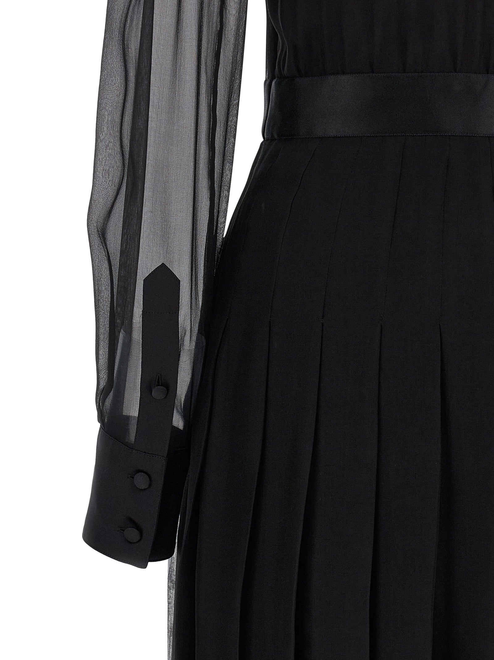 Dolce &amp; Gabbana Chiffon Dress Black