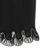 ROTATE Birger Christensen Chiffon Flounces Skirt Black