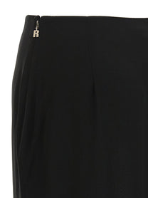 ROTATE Birger Christensen Chiffon Flounces Skirt Black