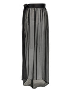 Dolce &amp; Gabbana Chiffon Long Skirt Black
