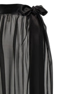 Dolce &amp; Gabbana Chiffon Long Skirt Black, view 4