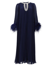 self-portrait Women's Chiffon Midi Dress Blue