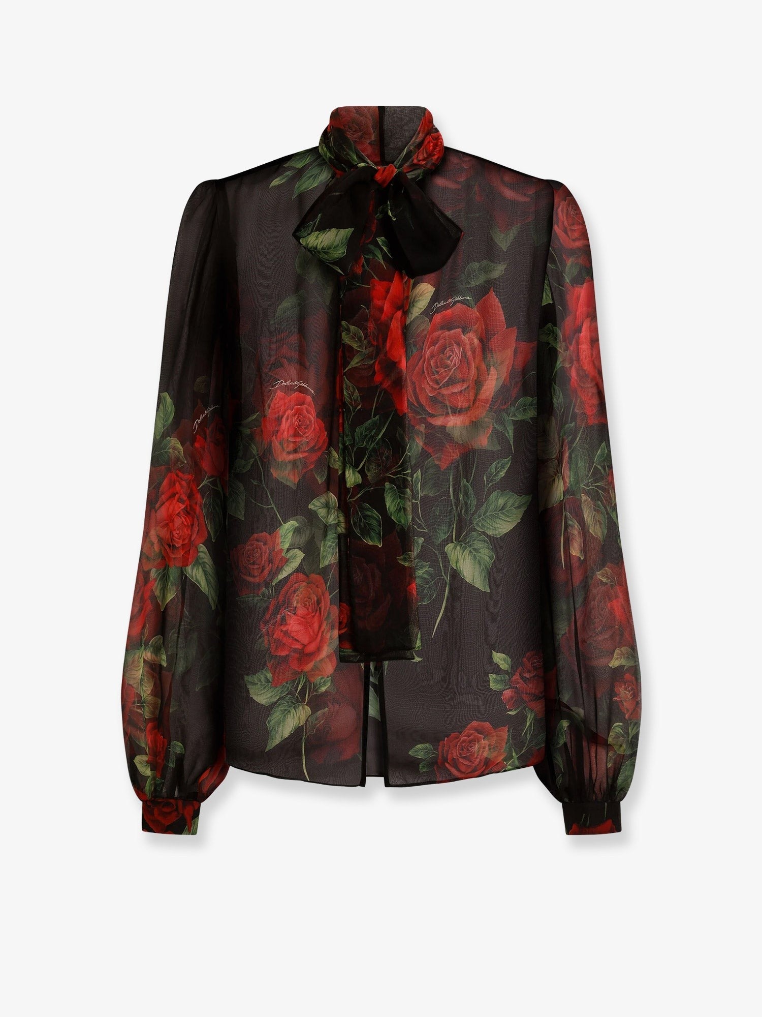 Dolce &amp; Gabbana Women's Chiffon Shirt Black