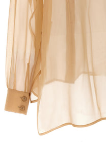 Alberta Ferretti Chiffon Shirt Beige