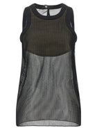 Sacai Chiffon Top Black