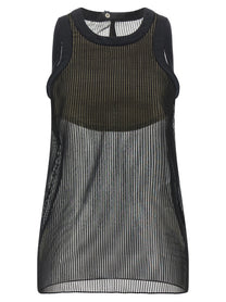 Sacai Chiffon Top Black
